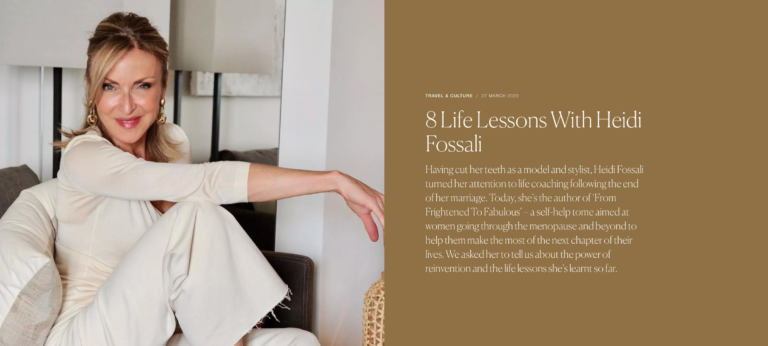 SheerLuxe – 8 Life Lessons with Heidi, the Life Reboot Coach